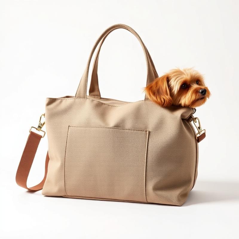 Hundetragetasche Weda in Taupe — von Palopa, elegant & praktisch