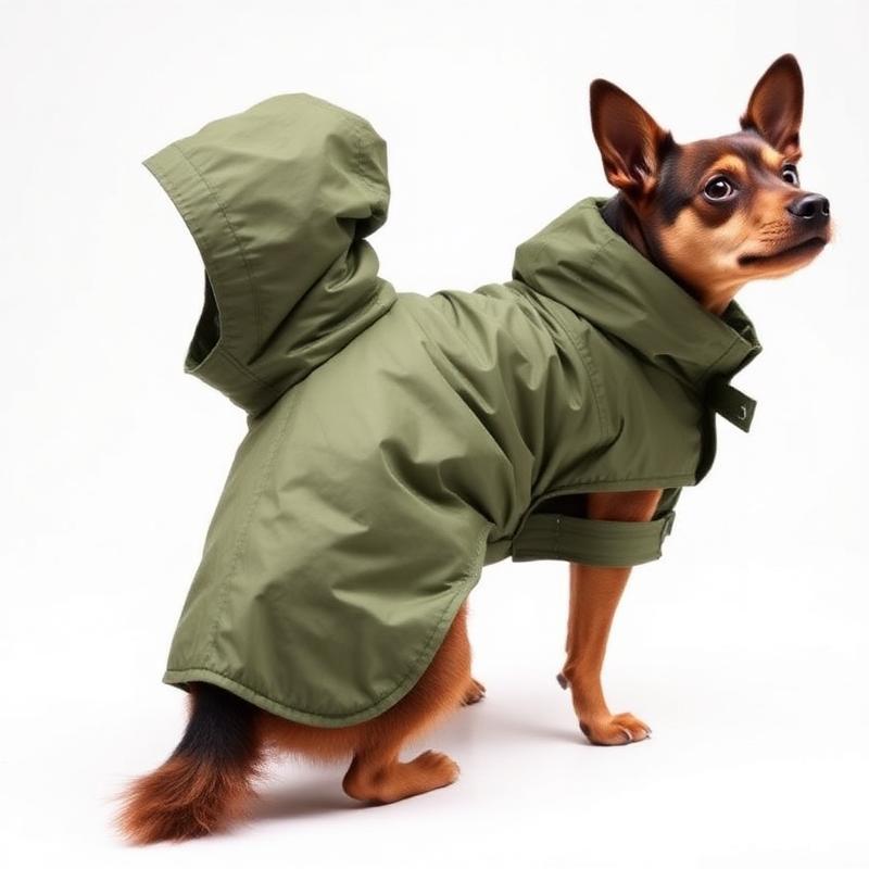 Cloud7 Hunderegenmantel Helgoland Olive — wasserdicht & stylish