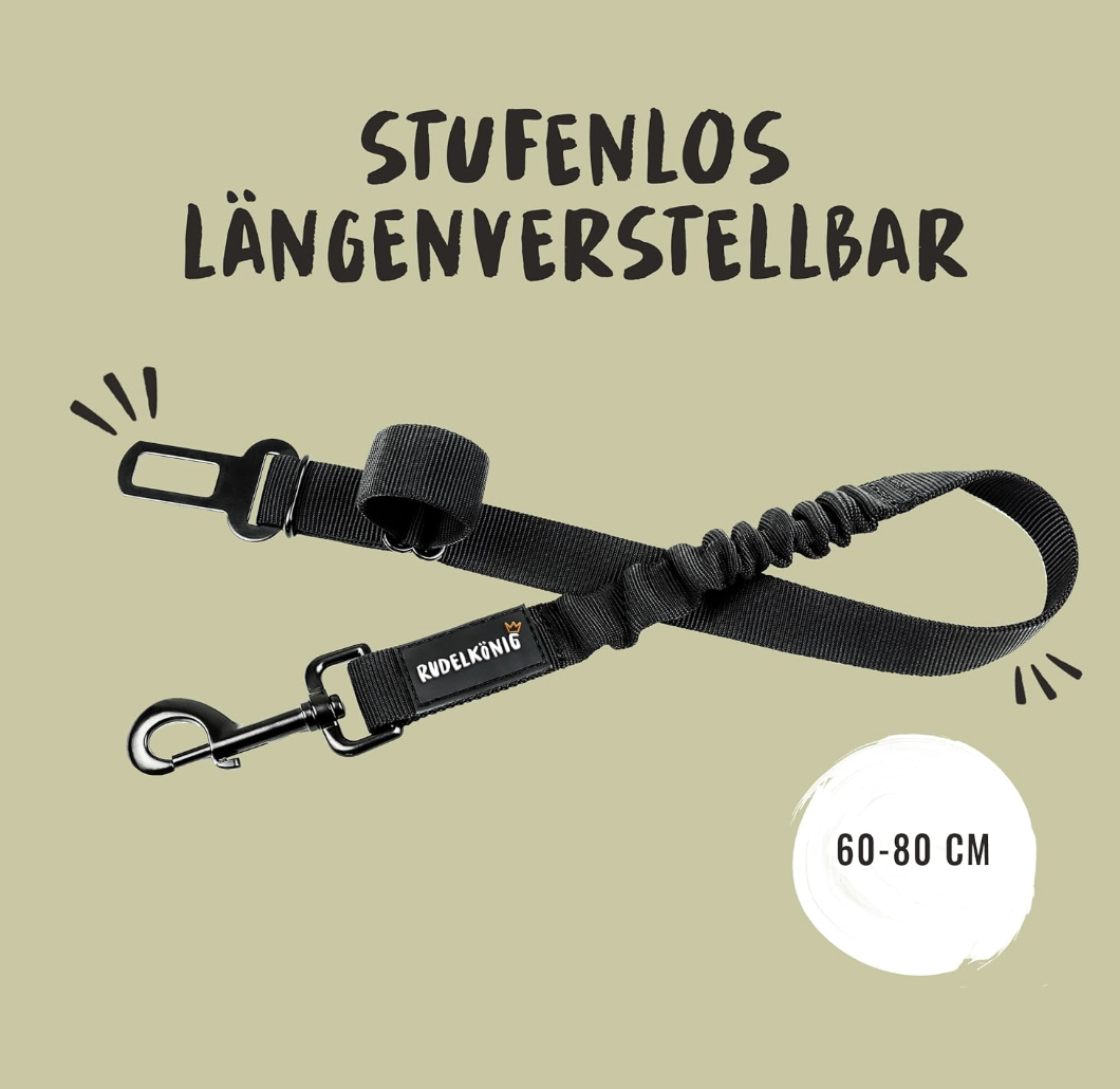 Rudelkönig Hunde-Sicherheitsgurt fürs Auto